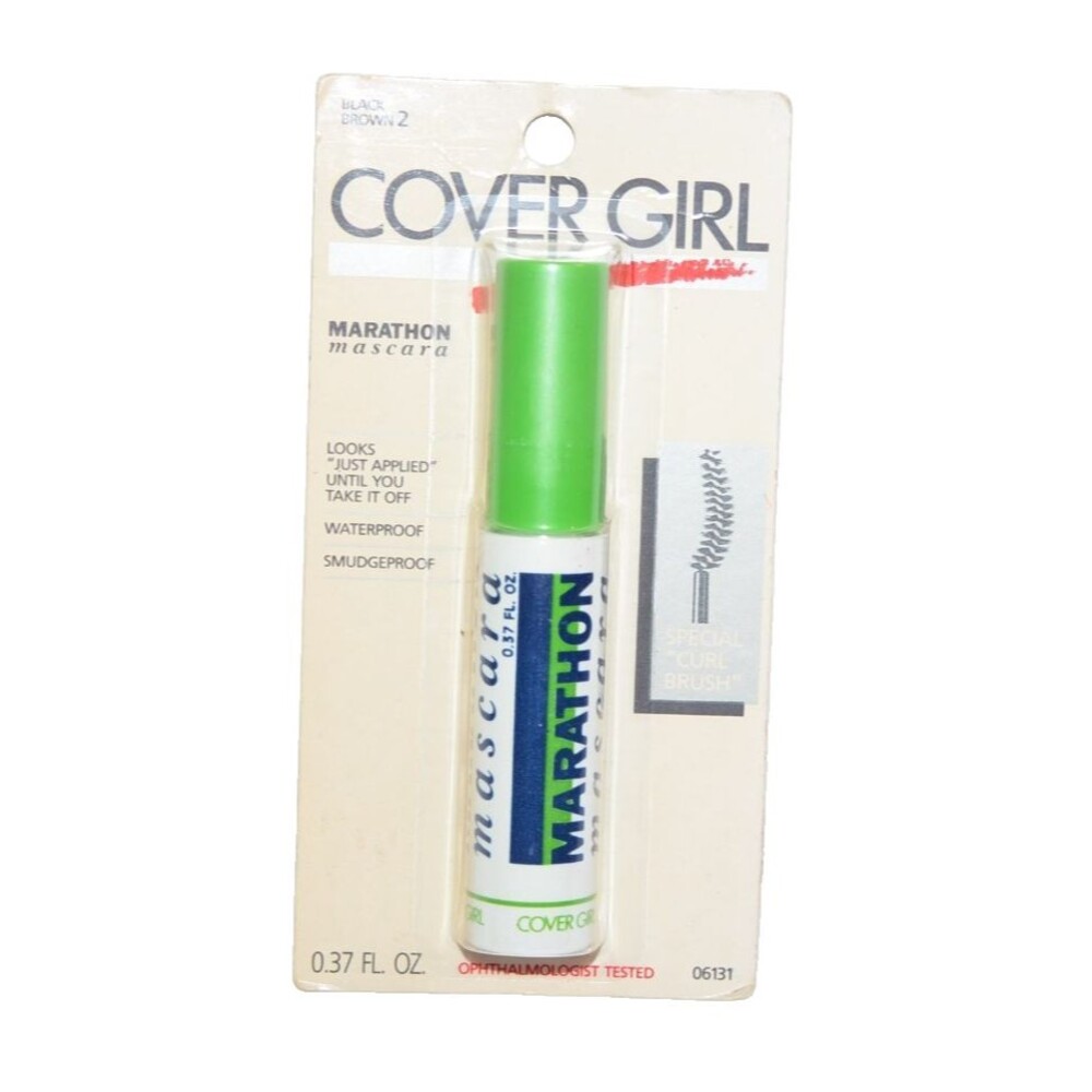 Vtg Y2K New In Package CoverGirl Marathon Mascara Brown Black Prop 1991